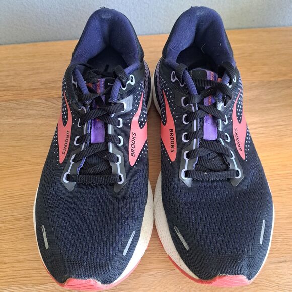 Brooks Adrenaline GTS 22 Womens 8.5 40 Medium Running Shoe Sneaker Black Purple - Picture 5 of 15